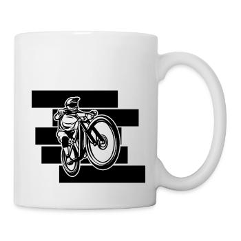 MTB Mountainbike Biker - Mug - white - Right
