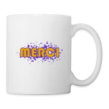 MERCI. MAÎTRESSE. MAÎTRE. MERCI MAÎTRESSE - Mug blanc - blanc - Droite