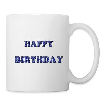 ALLES GUTE ZUM GEBURTSTAG. ALLES GUTE ZUM GEBURTSTAG. JAHRESTAG. - Tasse - Weiß - Rechts