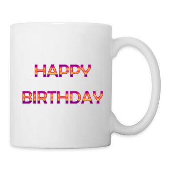 ALLES GUTE ZUM GEBURTSTAG. ALLES GUTE ZUM GEBURTSTAG. JAHRESTAG. - Tasse - Weiß - Rechts
