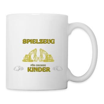 Bagger - Tasse - Weiß - Rechts