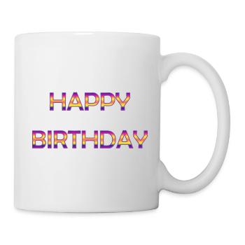 ALLES GUTE ZUM GEBURTSTAG. ALLES GUTE ZUM GEBURTSTAG. JAHRESTAG. - Tasse - Weiß - Rechts