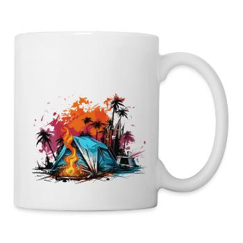 Haus auf Rädern. Vanlife-Abenteuer. - Tasse - Weiß - Rechts
