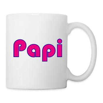 PAPY. FÊTE DES PÈRES. BONNE FÊTE PAPY. JE T'AIME. - Mug blanc - blanc - Droite