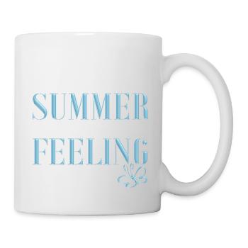 SUMMER FEELING with butterfly - Mug - white - Right