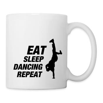 Dancing Dance Music - Tasse - Weiß - Rechts