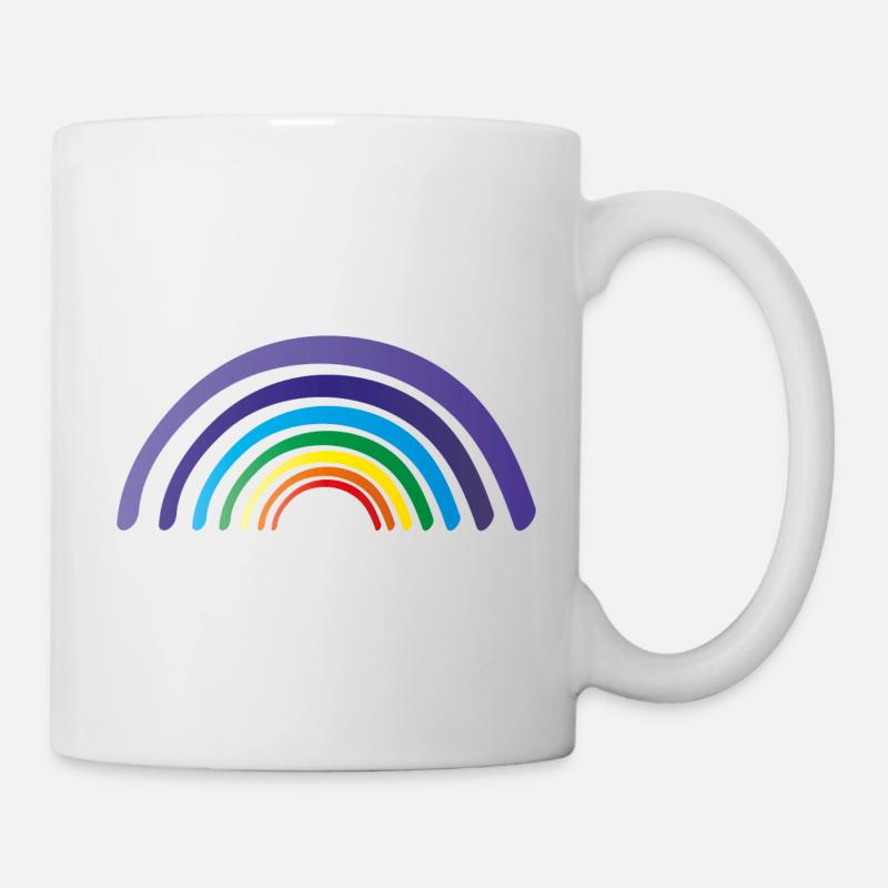 rainbow chakren - Tasse - Weiß