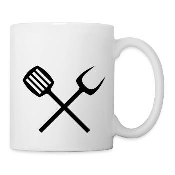 grill besteck - Tasse - Weiß - Rechts