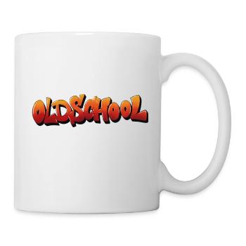 Lettrage graffiti oldschool - Mug blanc - blanc - Droite