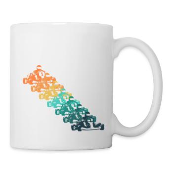 Karting rétro - Mug blanc - blanc - Droite
