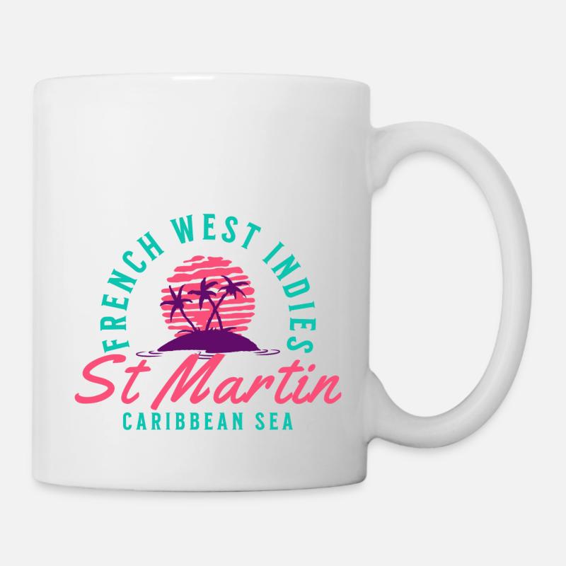 Caraïbes St Martin - Mug blanc - blanc