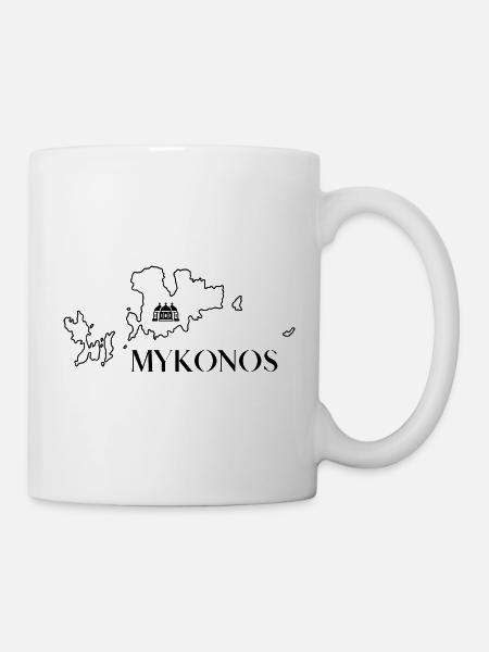 Mykonos Liebe - Tasse - Weiß