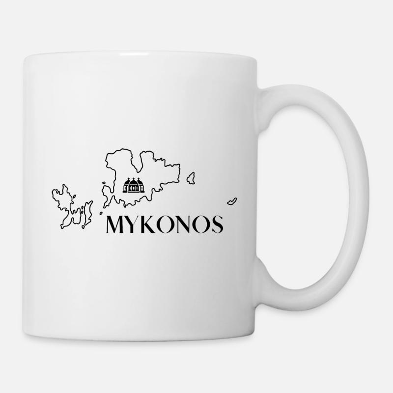 Mykonos Liebe - Tasse - Weiß