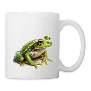 Grass frog waiting for rain for offspring - Mug - white - Right