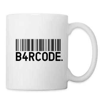 B4RCODE. Noir - Mug blanc - blanc - Droite