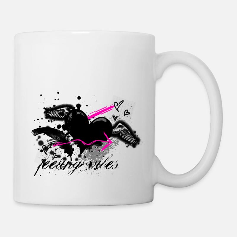 Feeling vibes - Tasse - Weiß