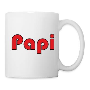 PAPY. FÊTE DES PÈRES. BONNE FÊTE PAPY. JE T'AIME. - Mug blanc - blanc - Droite