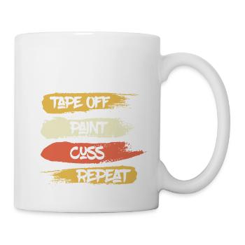 Bande éteinte | Peinture | Jurer Professionnel de la refonte - Mug blanc - blanc - Droite