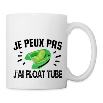 je peux pas j'ai float tube - Mug blanc - blanc - Droite