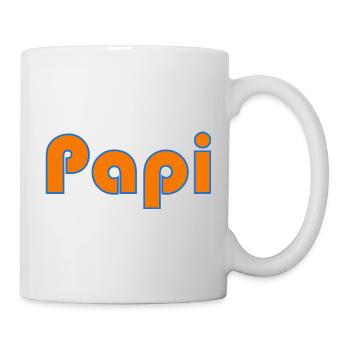 PAPI. PAPA. FÊTE DES PÈRES. BONNE FÊTE PAPA - Mug blanc - blanc - Droite