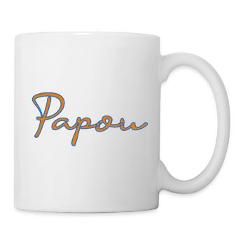 PAPOU. PAPA. FÊTE DES PÈRES. BONNE FÊTE PAPA - Mug blanc - blanc - Droite