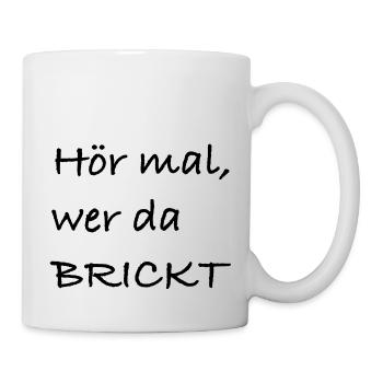 brickt - Tasse - Weiß - Rechts