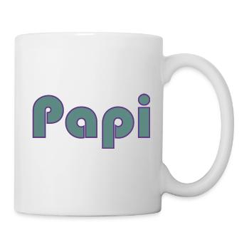 PAPY. FÊTE DES PÈRES. BONNE FÊTE PAPY. JE T'AIME. - Mug blanc - blanc - Droite