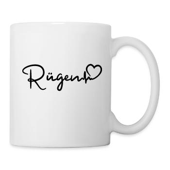 Rügen Herzschlag - Tasse - Weiß - Rechts