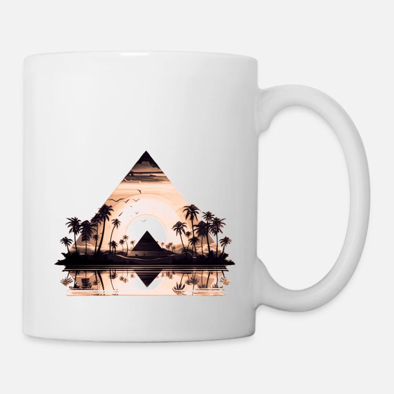 Egypte Egypte Isis Pharaons Pharaons Pyramide Afrique - Mug blanc - blanc
