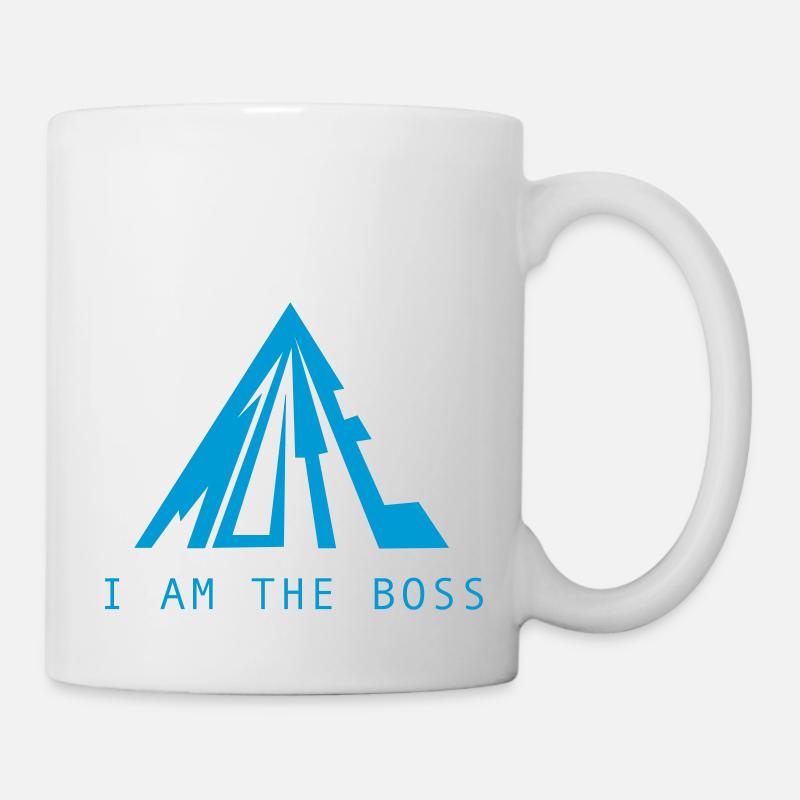 MUTE I am the - blue design - Mug - white