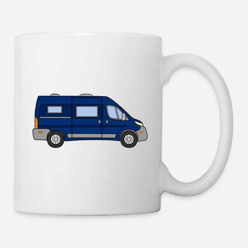 Camper VAN / Van BLUE - Mug - white