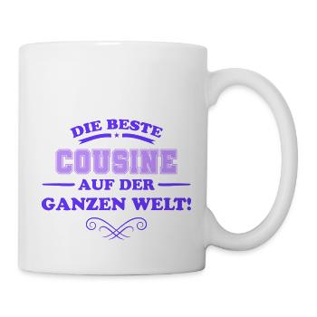 die beste cousine - Tasse - Weiß - Rechts