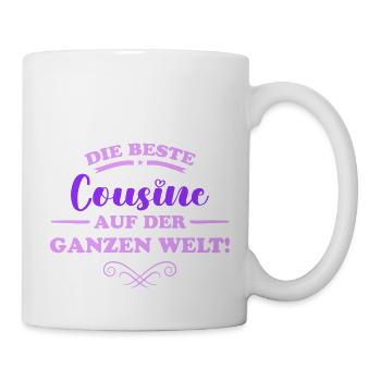 die beste cousine 02 - Tasse - Weiß - Rechts
