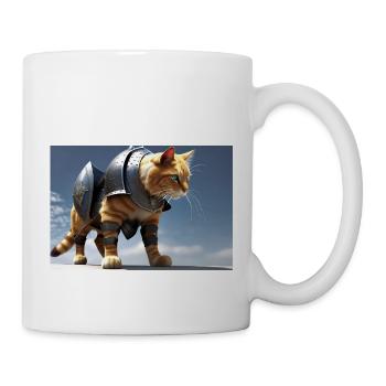 Chat de chevalier I - Mug blanc - blanc - Droite