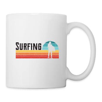 Surfer Surfer Rétro Vintage - Mug blanc - blanc - Droite