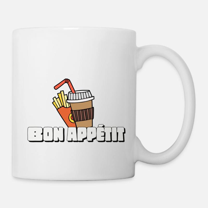 Expression Française Bon appétit - Mug blanc - blanc