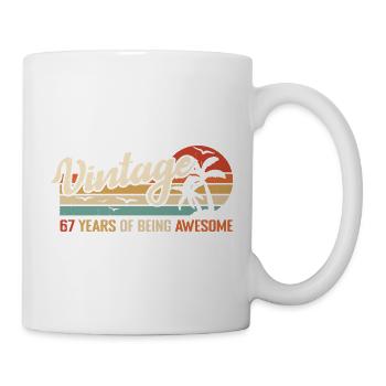 67 Ans Rétro Cadeau D'anniversaire Vintage 67 ans - Mug blanc - blanc - Droite