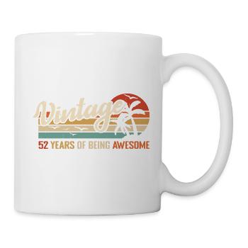 52 Years Retro Vintage Birthday Gift 52 Years - Mug - white - Right
