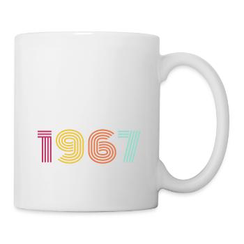 Jahrgang Geburtsdatum 1967 - Tasse - Weiß - Rechts