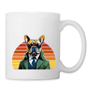 French Bulldog T Shirt Dog funny dog design Hunde - Tasse - Weiß - Rechts