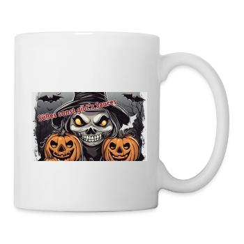 Süßes sonst gib´s Saures - Tasse - Weiß - Rechts