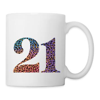 21st Birthday Leopard - Mug - white - Right