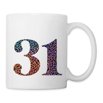 31e anniversaire léopard - Mug blanc - blanc - Droite