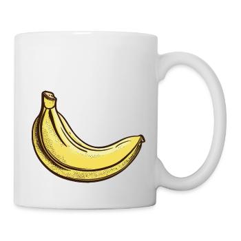 Illustration banane - Mug blanc - blanc - Droite