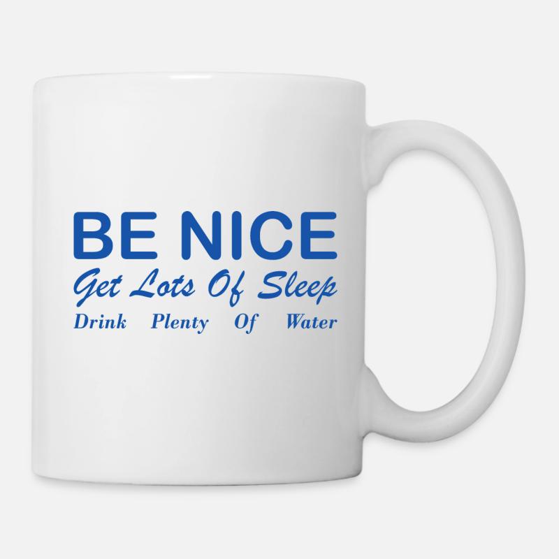 Be Nice Aesthetic Quote - Mug - white
