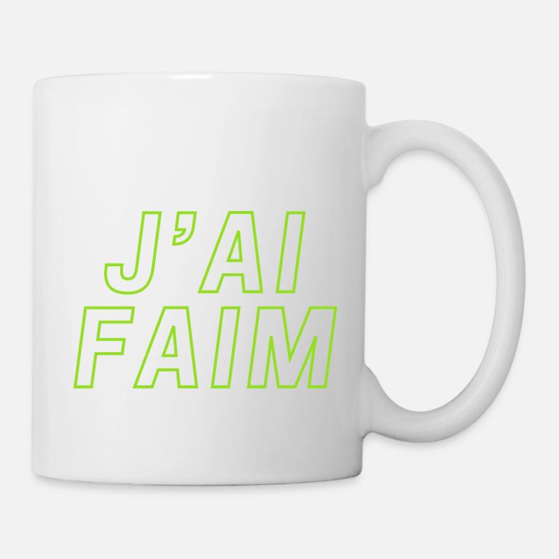 j'ai faim - Mug blanc - blanc