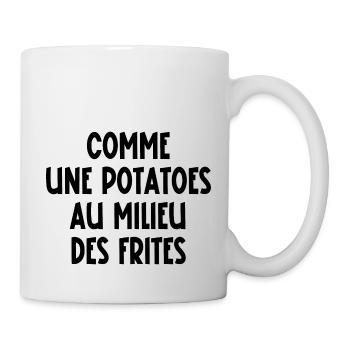 potatoes au milieu des frites - Mug blanc - blanc - Droite