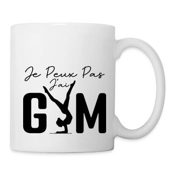 Ich kann kein Fitnessstudio haben | Gymnastik-Geschenk | Fitnessstudio - Tasse - Weiß - Rechts