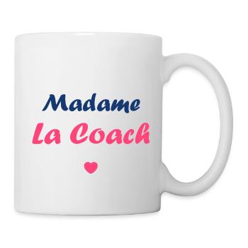 Madame la coach - Mug blanc - blanc - Droite
