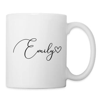 Emily Nom Prénom Fille - Mug blanc - blanc - Droite